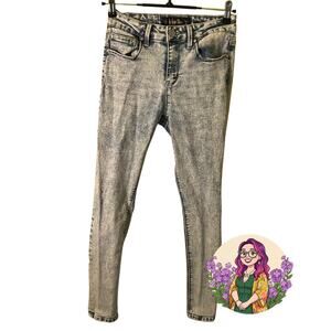 Indigo Rein Curvy Acid Wash Skinny Jeans Blue Size 5 Junior Contemporary Edgy